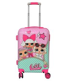 D Paradise Hard Case Trolley Bag Girl Doll Print - 20 Inches