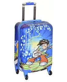 D Paradise Hard Case Trolley Bag Boy with Guitar Print - 20 Inches