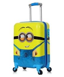 D Paradise Hard Case Trolley Bag Minion Print - 20 Inches