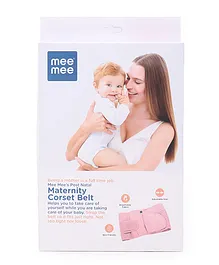 Mee Mee Post Natal Maternity Corset Belt Pink - XX Large