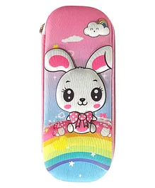 Kids Mandi Star Bunny Design 3D EVA Pencil Case with Mesh Compartment (Color May vary)
