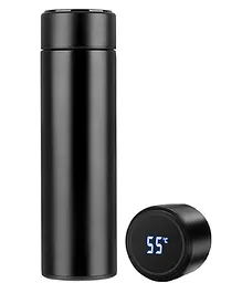 Kids Mandi Stainless Steel Temperature Water Bottle Double Wall Vacuum Intelligent Cup with Led Smart Display Black - 500 ml