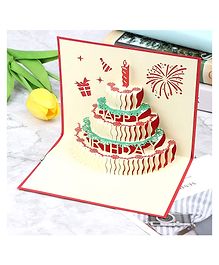 Party Propz 3D Greeting Card for Birthday - Multicolor