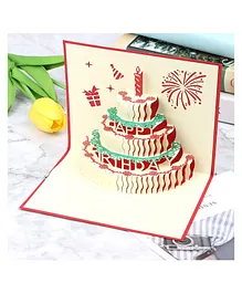 Party Propz 3D Greeting Card for Birthday - Multicolor