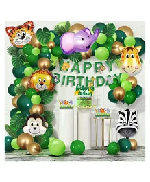 Party Propz Jungle Theme Party Decoration - Pack of 85