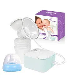 R for Rabbit First Feed Smart Electric Breast Pump With Anti Back Milk Flow - Blue
