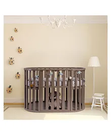 The Baby Station Sweet Pea Cot for Baby  - Mushroom