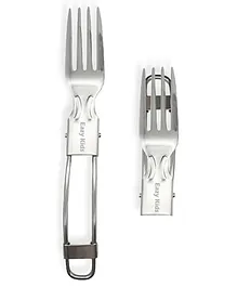 Eazy Kids Steel Folding Fork - Silver