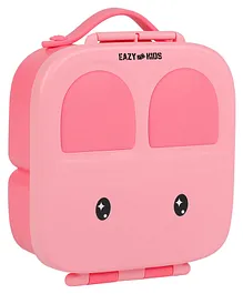 Eazy Kids Bento Lunch Box With Handle- Pink