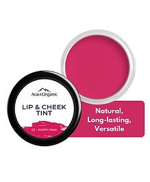 Aravi Organic Lip & Cheek Tint For Nourishes & Hydrates Lips Blush & Eyeshadow - Poppy Pink-8g