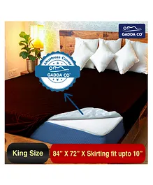 GADDA CO Waterproof Mattress Bed Protector Cover for Double Bed - Brown