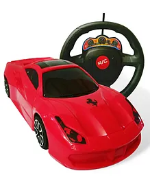 Planet of Toys Steering Wheel Remote Control Car Toys -  Red