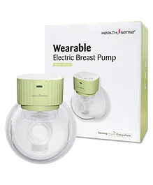 HealthSense Wearable Electric Breast Pump with Touch Button - 150 ml