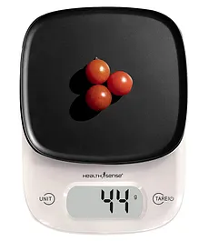 HealthSense Weight Machine for Kitchen with Stainless Chef Mate KS 70 - Black & White