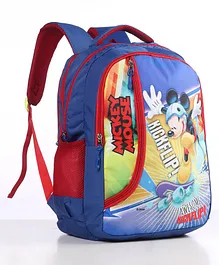Mickey Mouse And Friends Kids School Bag Blue - Height 18 Inches (Color and Print May Vary)