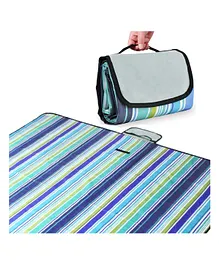 PACKNBUY Foldable Outdoor Picnic Mat for Beach Camping Sandproof Water Resistant - Blue