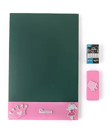 Kidoz Wooden Kids Blackboard for Fun Learning and Doodling Activity Princess - Pink