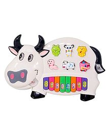 Musical Cow Piano Toy with Flashing Light & Sound - Color May Vary