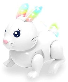 Negocio Easter Bunny Jumping Hopping Rabbit Pet Electronic Walking Toy for Kids Color May Vary