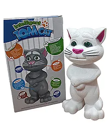 Negocio Plastic Intelligent Mimicking Tom Talking Story Telling and Singing Toy Voice Recording Cat Speaking Toys for Kids Musical Toys for Baby (Color May Vary)