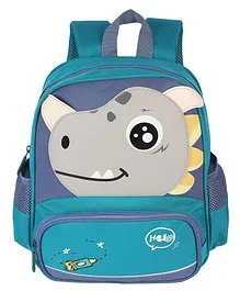 Passion Petals Rhino School Backpack For Kids Green -13 inch