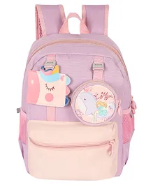 Passion Petals Girls Unicorn School Backpack For Kids  Purple - 14 inch