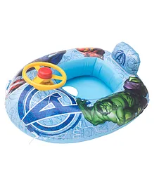 Marvel Inflatable Swimming Boat Tube Avengers Print - Blue