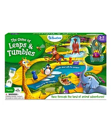 Skillmatics Board Game - Leaps & Tumbles Race Through The Land of Animal Adventures Classic Game with a Twist for Ages 3 to 7