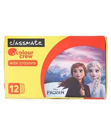 Classmate Disney Frozen Wax Crayons Multicolor - 12 Shades