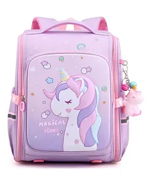 Sanjary School Backpack Bag Pink - Height 15.3 Inches