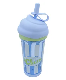 SANJARY Tumbler with Lid and Straw Blue - 500 ml