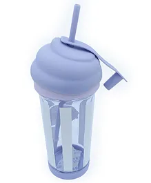 SANJARY Tumbler with Lid and Straw Purple - 500 ml