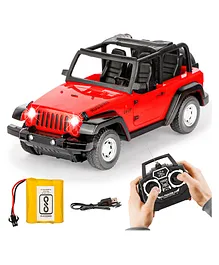 Fiddlerz RC Open Remote Control Car Toys For Boys USB Rechargable Off Road RC Toy Cars For Kids Best Birthday Gift- Red