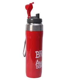 Stainless Steel Water Bottle Red  - 580 ml