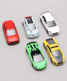 Majorette Street Die Cast Free Wheel Toy Cars Pack Of 5 - Multicolor