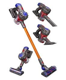 HAPPY HUES Role Play Vaccum Cleaner Set with 3 Attachments - Multicolour