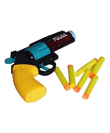 New Pinch  little soldier Toy Gun with Foam Bullets - Blue & Yellow
