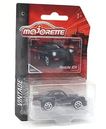 Majorette Vintage Porsche 934 Die Cast Free Wheel Model Toy Car - black