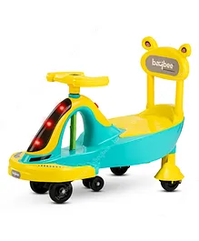 Baybee Magic Swing Cars Push Ride on with LED Light PP Wheels & Music - Green