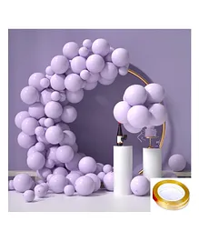 Chocozone Pastel Balloons for Birthday Pack of 100 - Purple