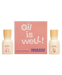 Maate Baby Oil Nourish Box Baby Massage Oil & Baby Hair Oil - 50 ml Each