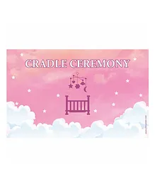 Untumble Cradle Ceremony Backdrop - Pink