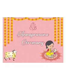 Untumble Annaprasana Ceremony Backdrop - Pink