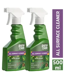 Purecult Eco Friendly All Surface Cleaner Sweet Orange Pack Of 2 - 500 ml Each
