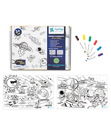 Pepplay Doodle Placemats Space Series - Multicolour