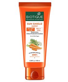 Biotique Sun Shield Carrot 40+SPF Sunscreen Lotion-  100 ml