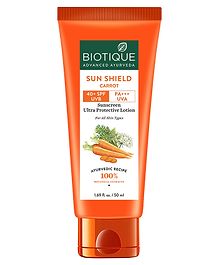 Biotique Sun Shield Carrot 40+SPF Sunscreen Lotion- 50 ml