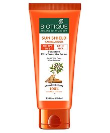 Biotique Sun Shield Sandalwood 50+ With Spf Sunscreen Lotion-  100 ml