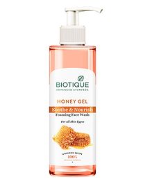 Biotique Honey Gel Soothe & Nourish Foaming Face Wash - 200 ml