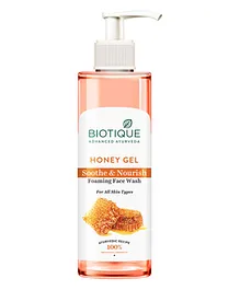 Biotique Honey Gel Soothe & Nourish Foaming Face Wash - 200 ml
